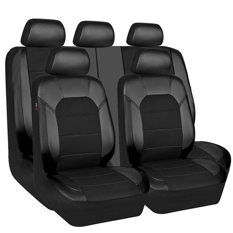 5-seater SUV car for seat cover set, full set of spliced PU full-stamping protective - n