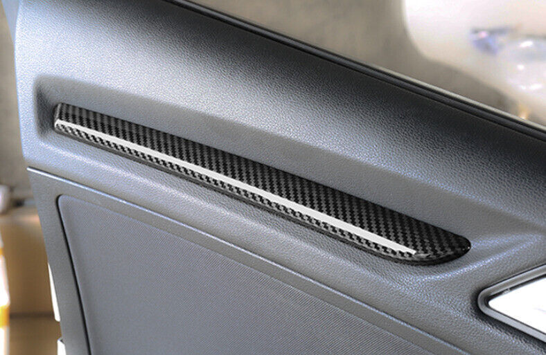 for Audi A3 S3 2014-2020 ABS Carbon Fiber Inner Door Panel Molding Strip Trim 4P