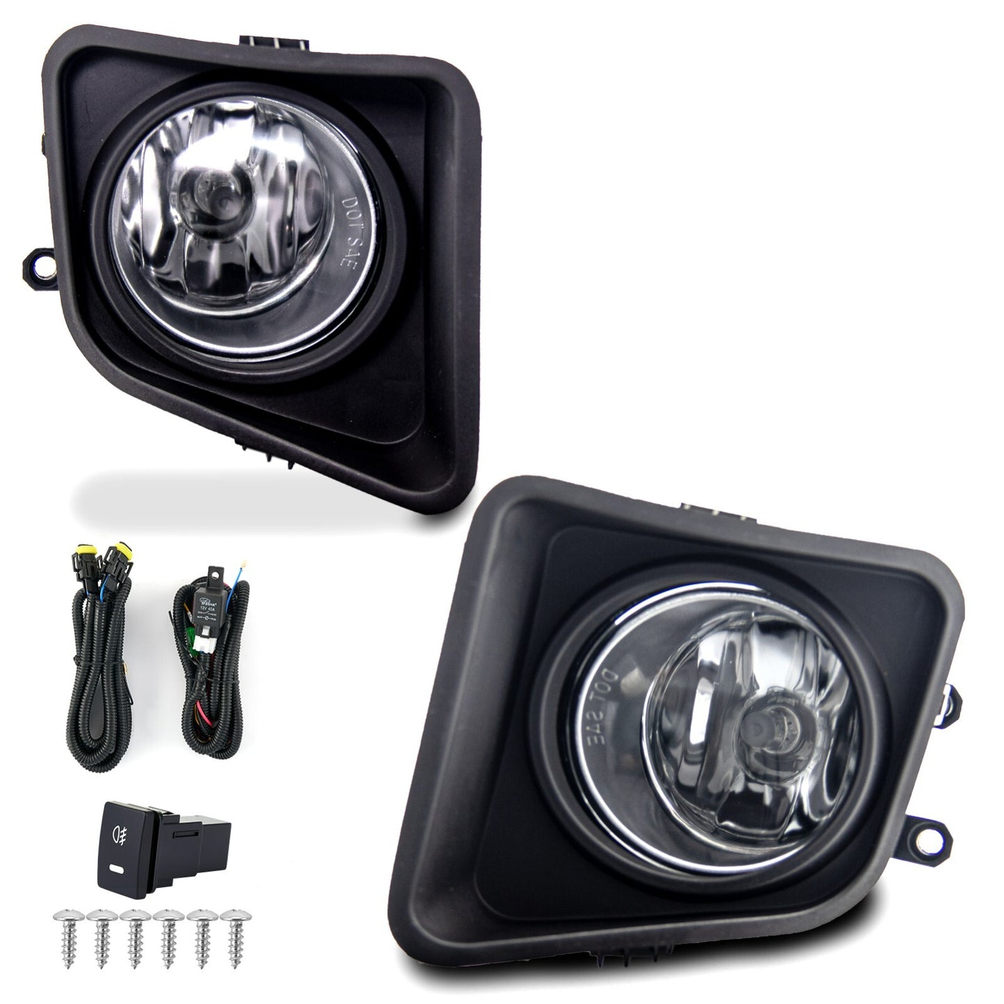 Fog Lamp Assembly for 2014 - 2019 for Tandra L+R Clear - v