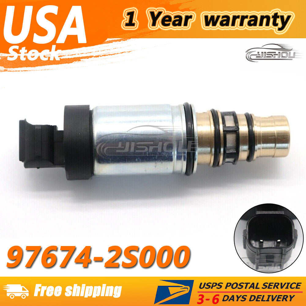 New Compressor Solenoid A/C Valve Fits for Kia for Hyundai 2009-2017 97674-2S000 Q