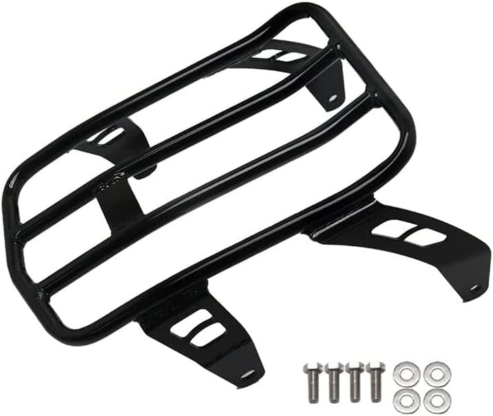 Black Rear Solo Luggage Rack For Indian Scout Bobber Sixty / Twenty 2020-2024