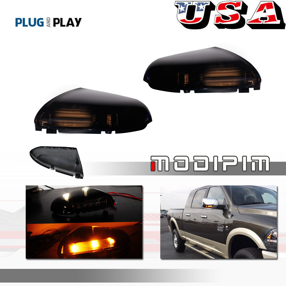 Smoke switch LED mirror signal light suitable for 09-14 for Dodge for Ram 1500&10-14 2500- v
