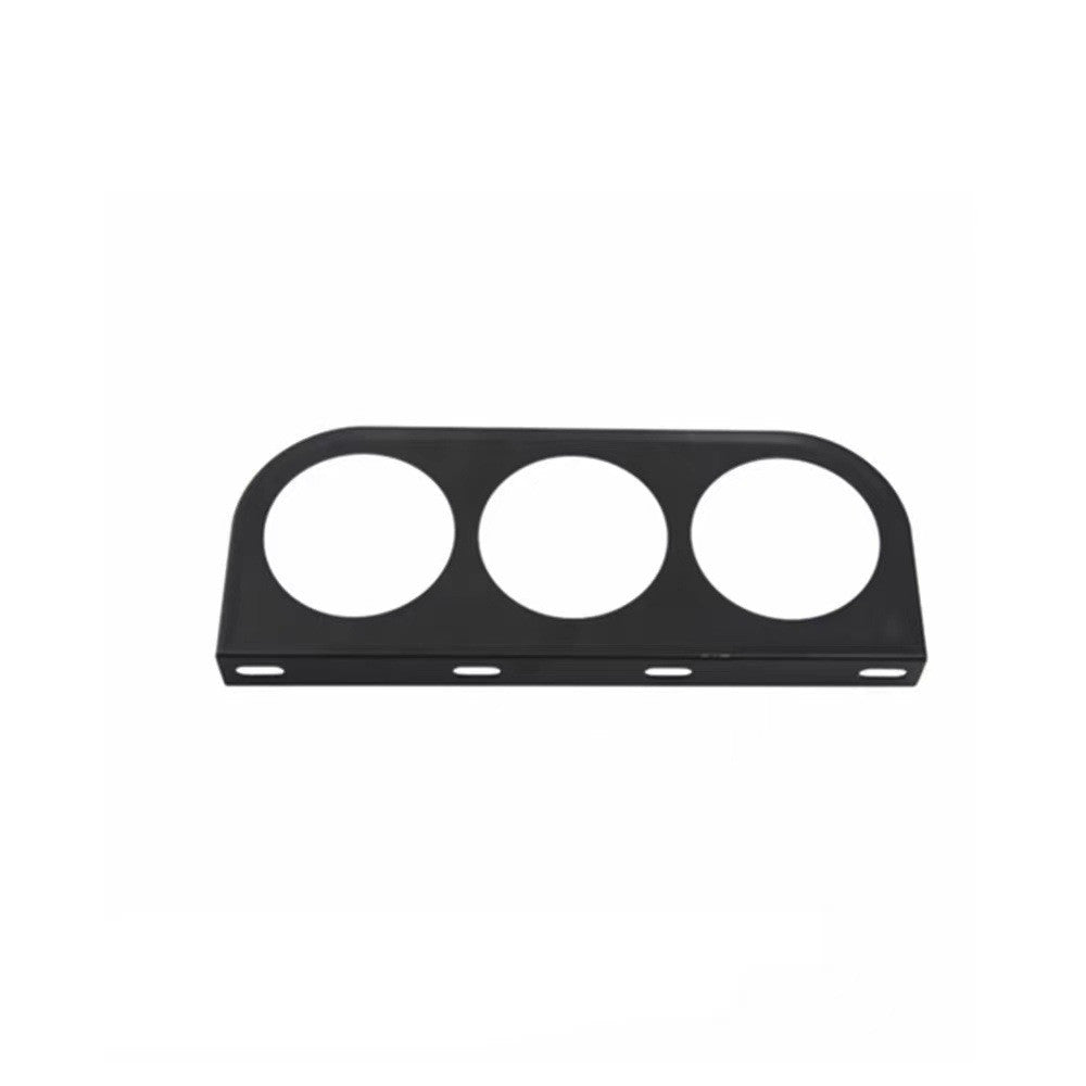 52mm 2-inch Three-Hole Instrument Panel Mount Bracket for Automotive Instrument Panels - Black Q