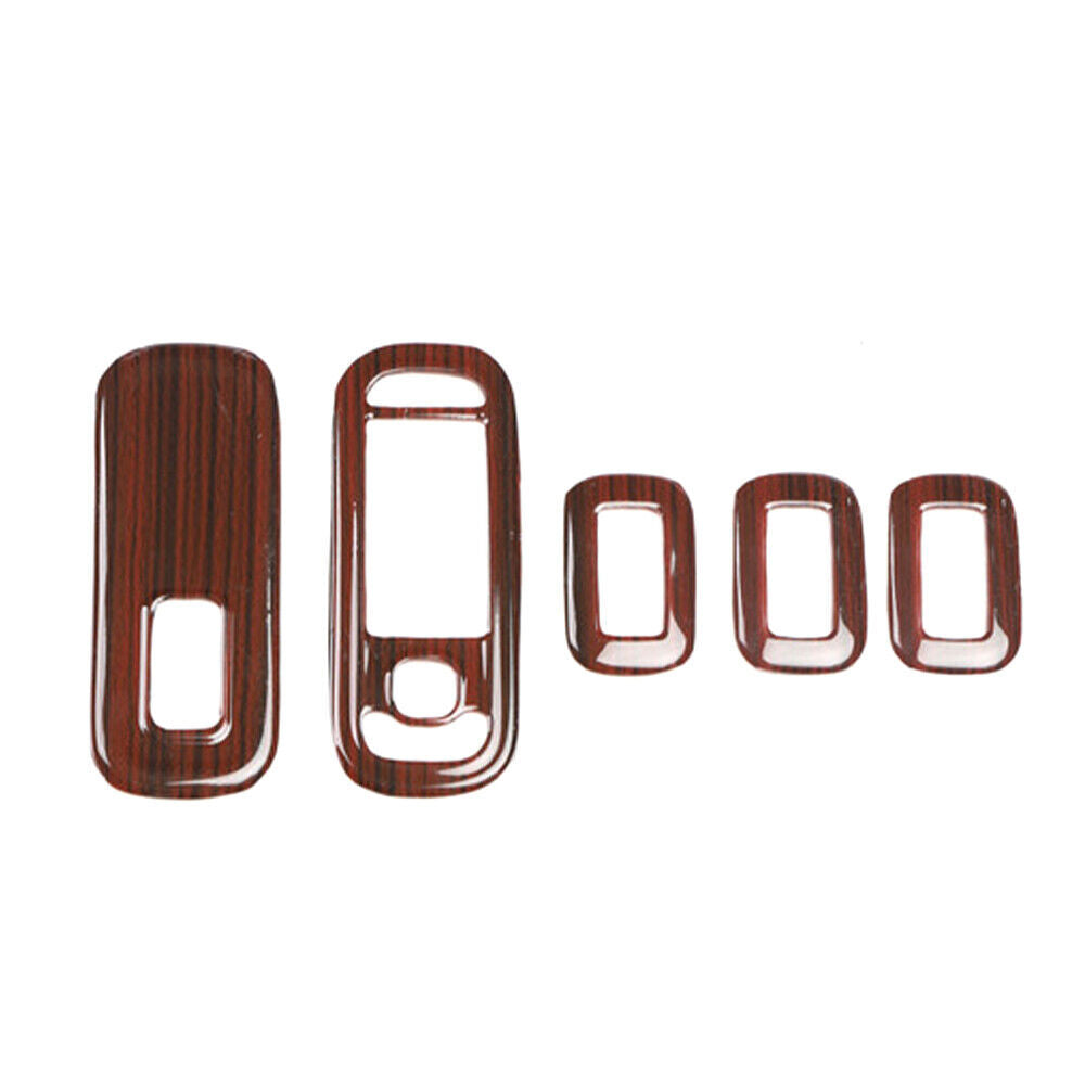 Glass Window Lifting Lock Panel Trim 5 for Mercedes-Benz AMG35 19-21 Red Wood