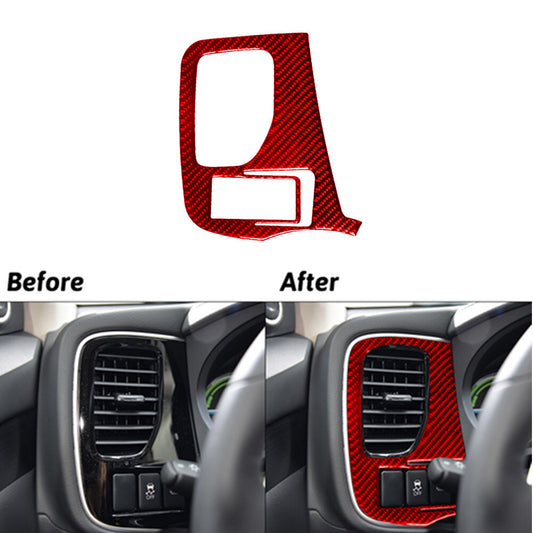 Carbon Fiber Center Console Left Side Cover Trim For Explorer 2020-2023 v