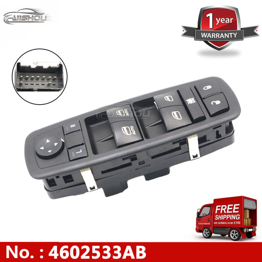 Driver-side master control window switch applicable to 2009-2012 for Dodge for Ram 1500 2500 3500