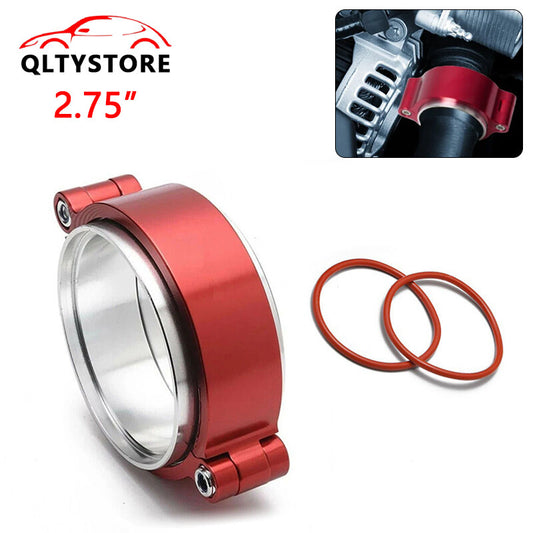 2.75 70mm Aluminum Quick Release V-Band Clamp for Intake Intercooler Pipe Red
