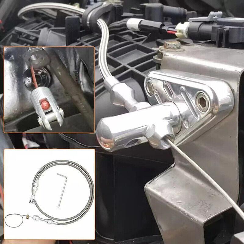 36-inch engine throttle cable, stainless steel braided throttle and gas cable, universal. n