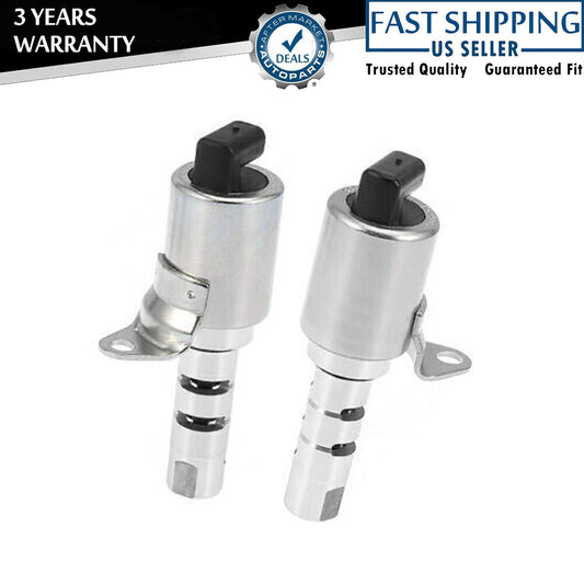 2PCS Variable Valve Timing VVT Solenoid Intake + Exhaust for Jaguar Xf 2013-2015