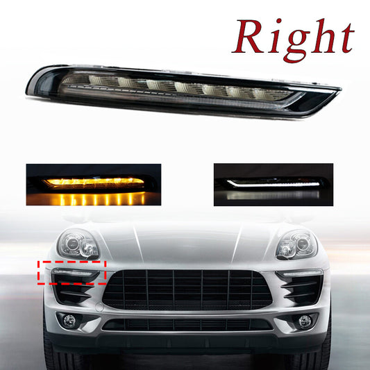 LED Daytime Running Lights for Porsche Macan 95B Base S Turbo GTS SUV 2014-2018 (Right Side)