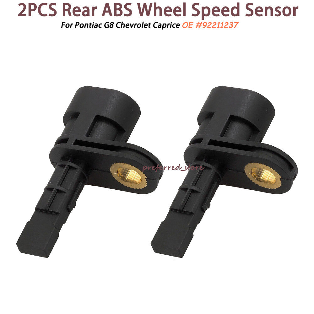 2-piece kit for Pontiac G8 Caprice rear ABS wheel speed sensor 92211237- v