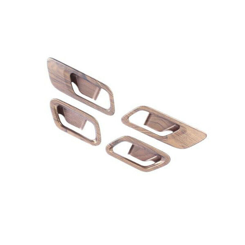 Peach Wood Grain 4X Inner Door Handle Bowl Cover Trim for Nissan Rogue 2021-2023
