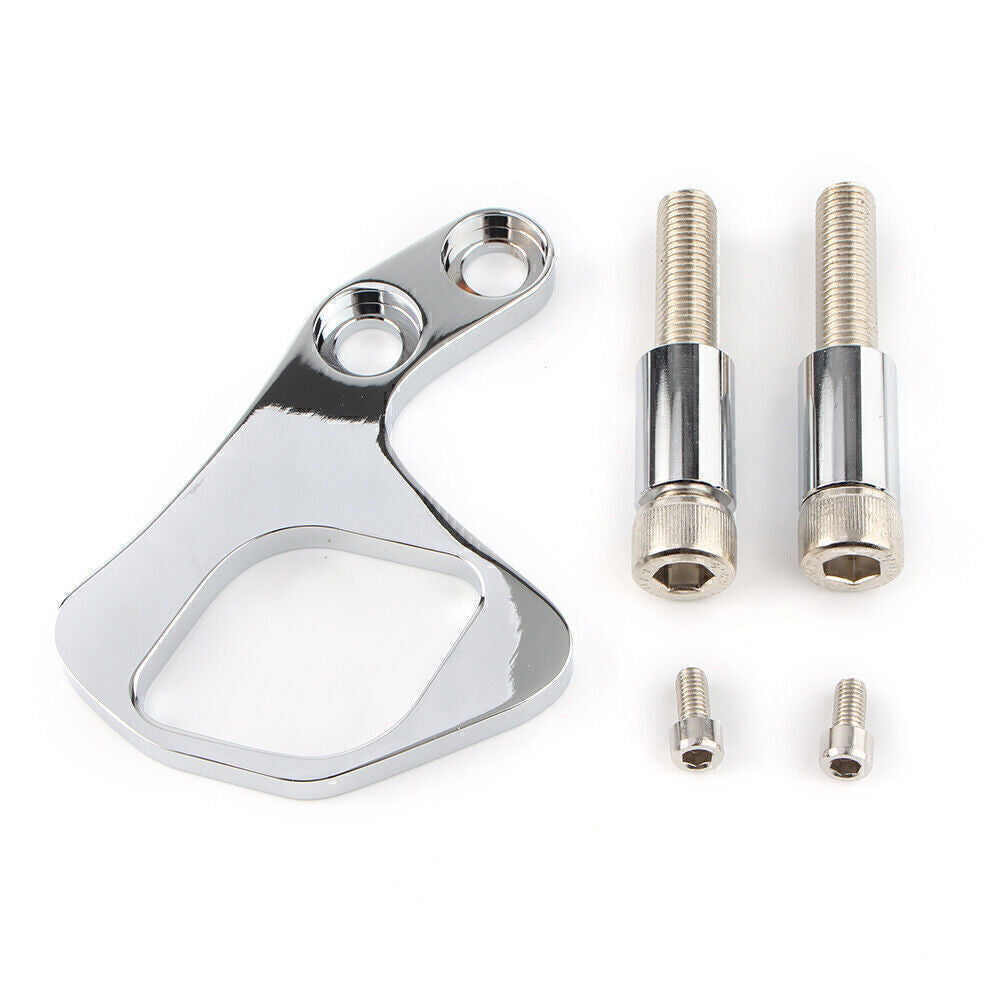 Left Ignition Key Relocation Bracket for HINKLEY T100/SE/SCRAMBLER 01-15 Sliver Q