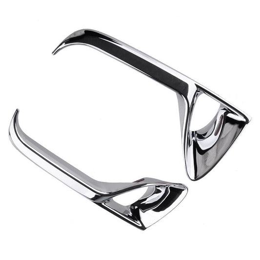 2X Front Left+Right Bumper Fog Light Lamp Cover Trim Chrome or RX350 2016-2019