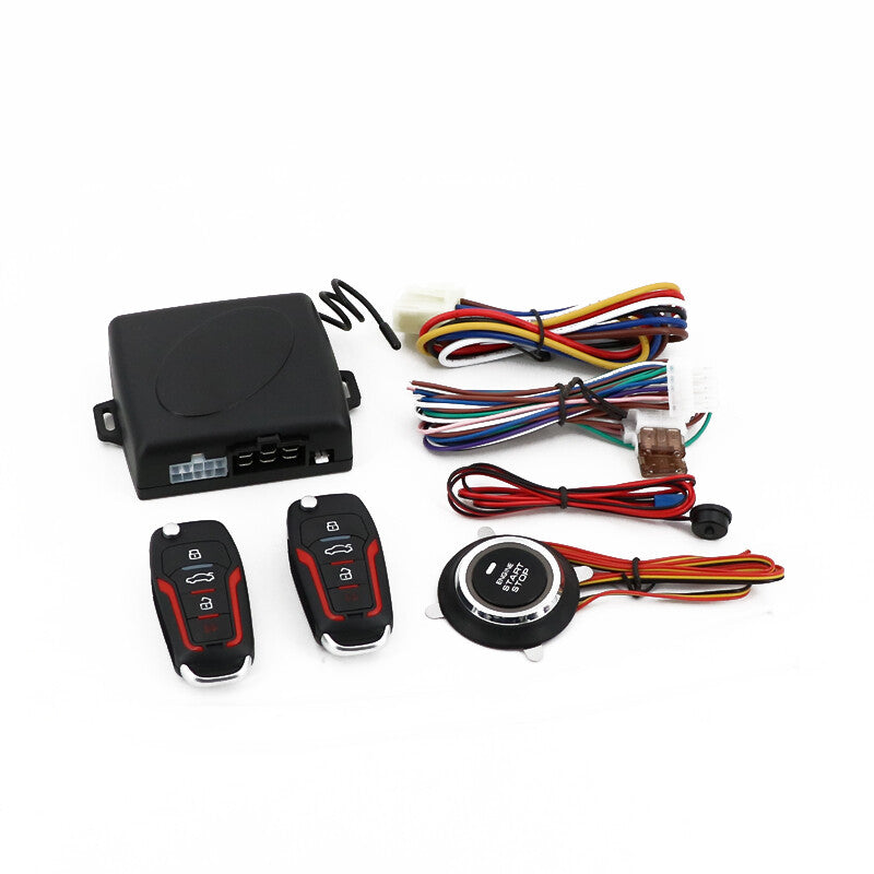 Car alarm passive keyless entry system with push-button remote entry, shipped from the . n