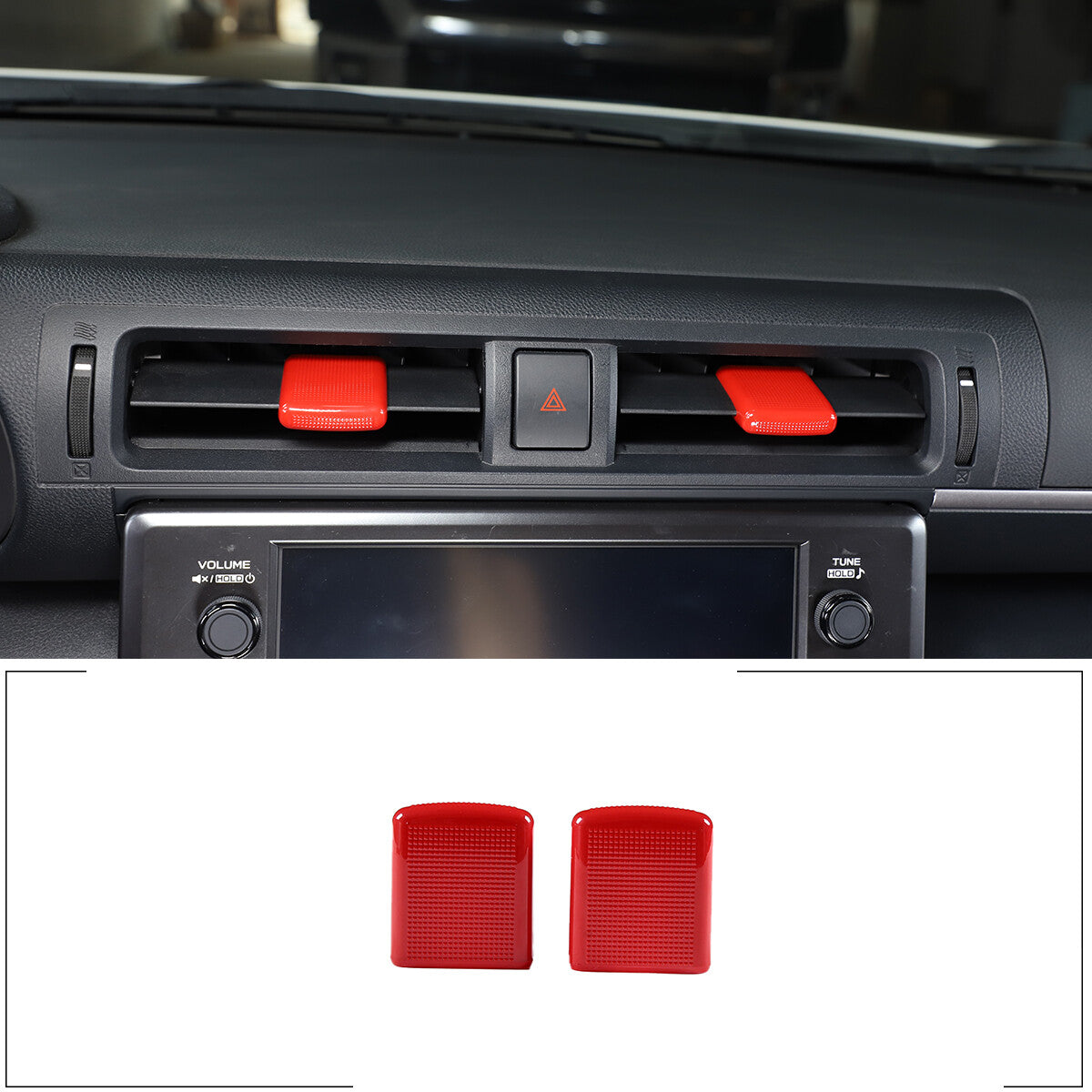 3-Pack Sheet Vent and Headlight Button Ring Cover Trim for Corvette C7 2014-19- v