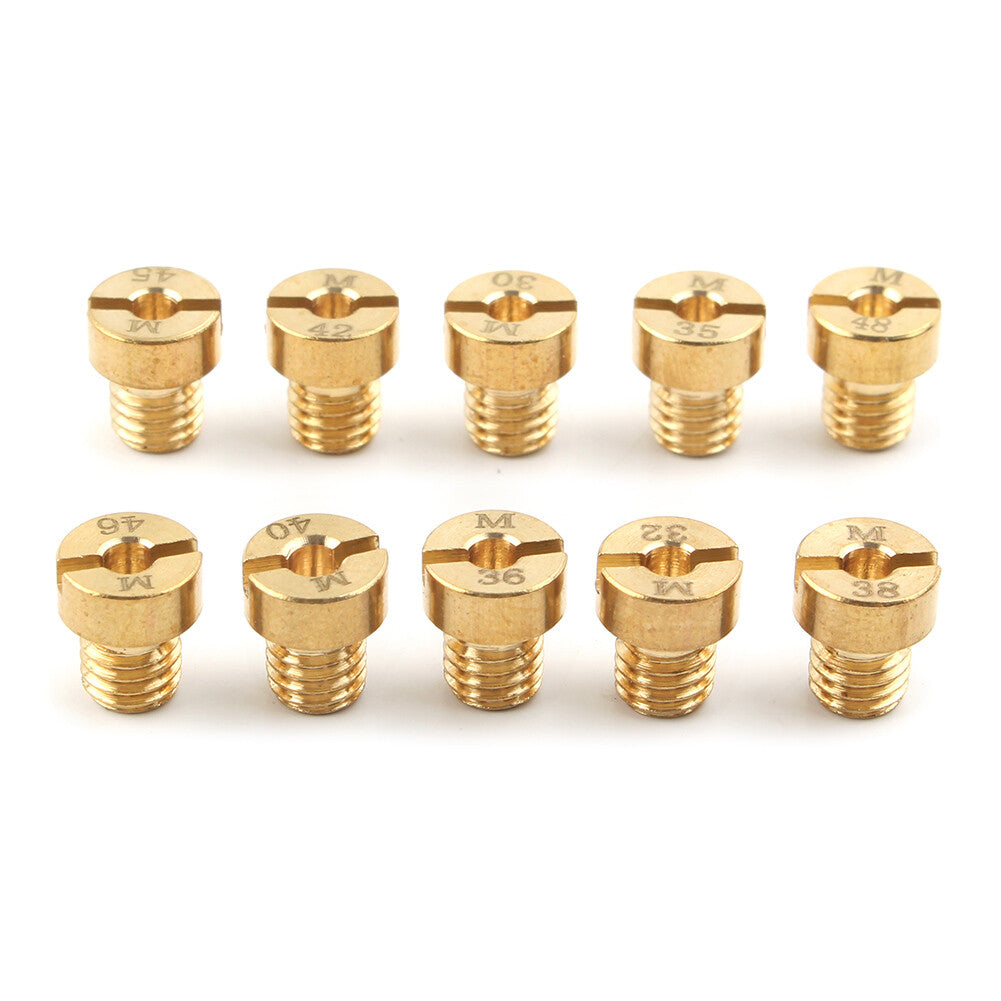 10x M5 Main jet For Dellorto Carburetor SHA SHB UA UB PHBG VHB-CS VHBT-CS #50-68 Q