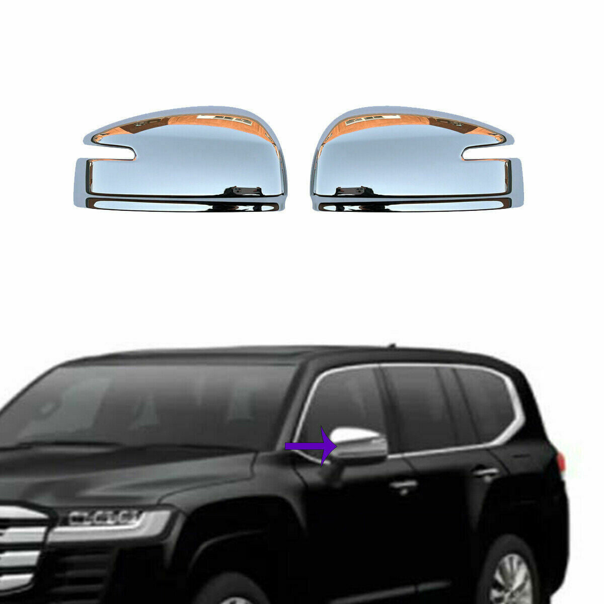 For Prado LC90 LC95 1996-02 Style Front Grill LED Light Amber Lens v