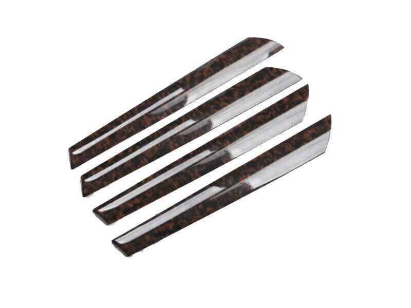 for BMW X3 F25 2011-2017 Agate Wood Grain Inner Door Panel Molding Cover Trim 4P
