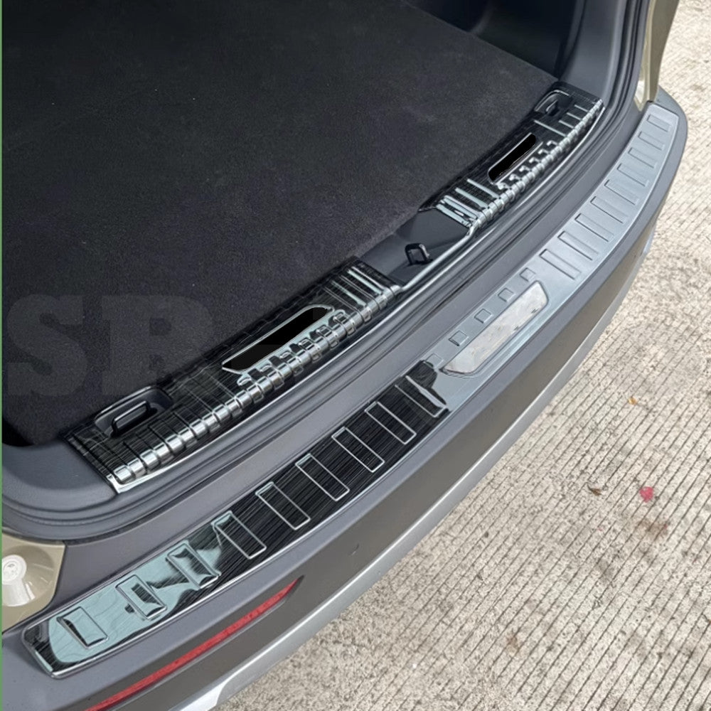 for Mazda CX-50 2023-2025 Black Rear Bumper Protector Guard Plate Cover Trim 2X