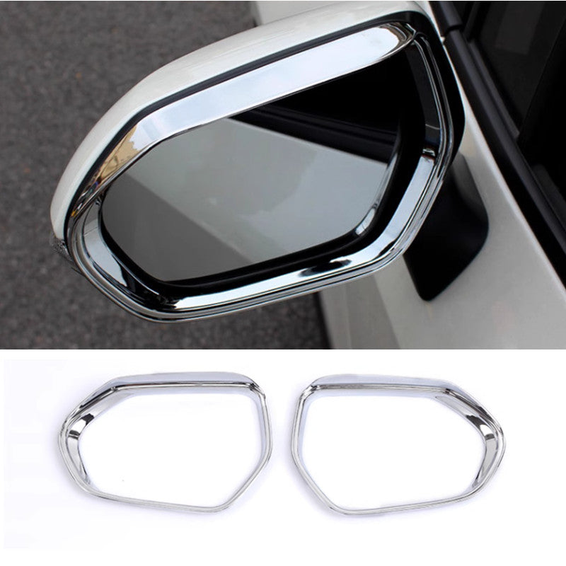 for Corolla 2019-2024 Chrome Rearview Mirror Rain Eyebrow Trim 2PC v
