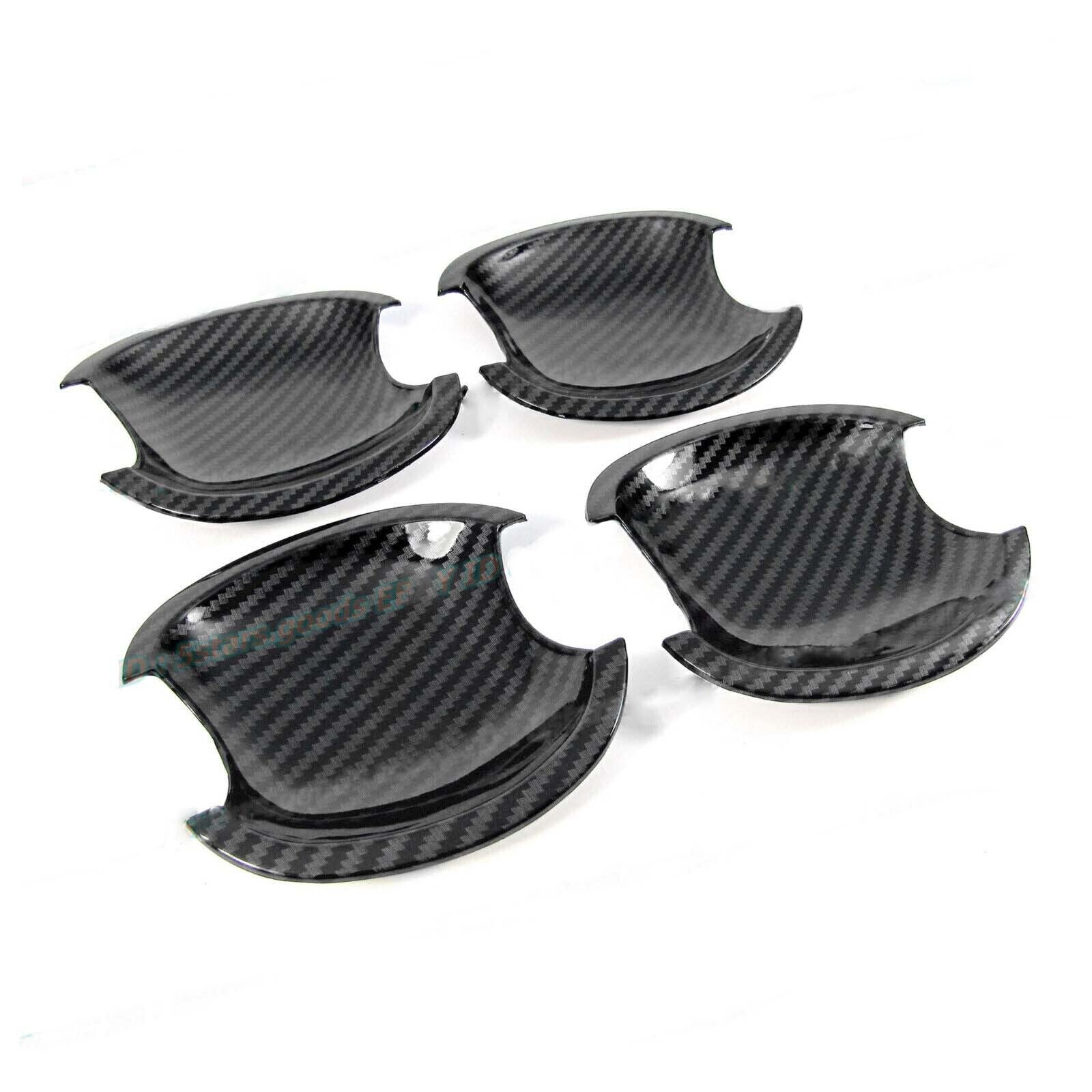 Carbon Fiber Side Handle Bowl Bowl Covers Trims for 2003-13 for Toyota for Corolla
