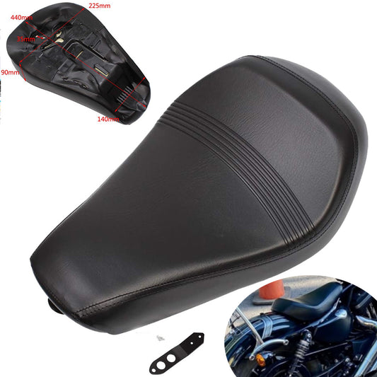 Black Solo Driver's for Seat for Harley Davidson Sportster XL1200 883 72 Forty Eight- n