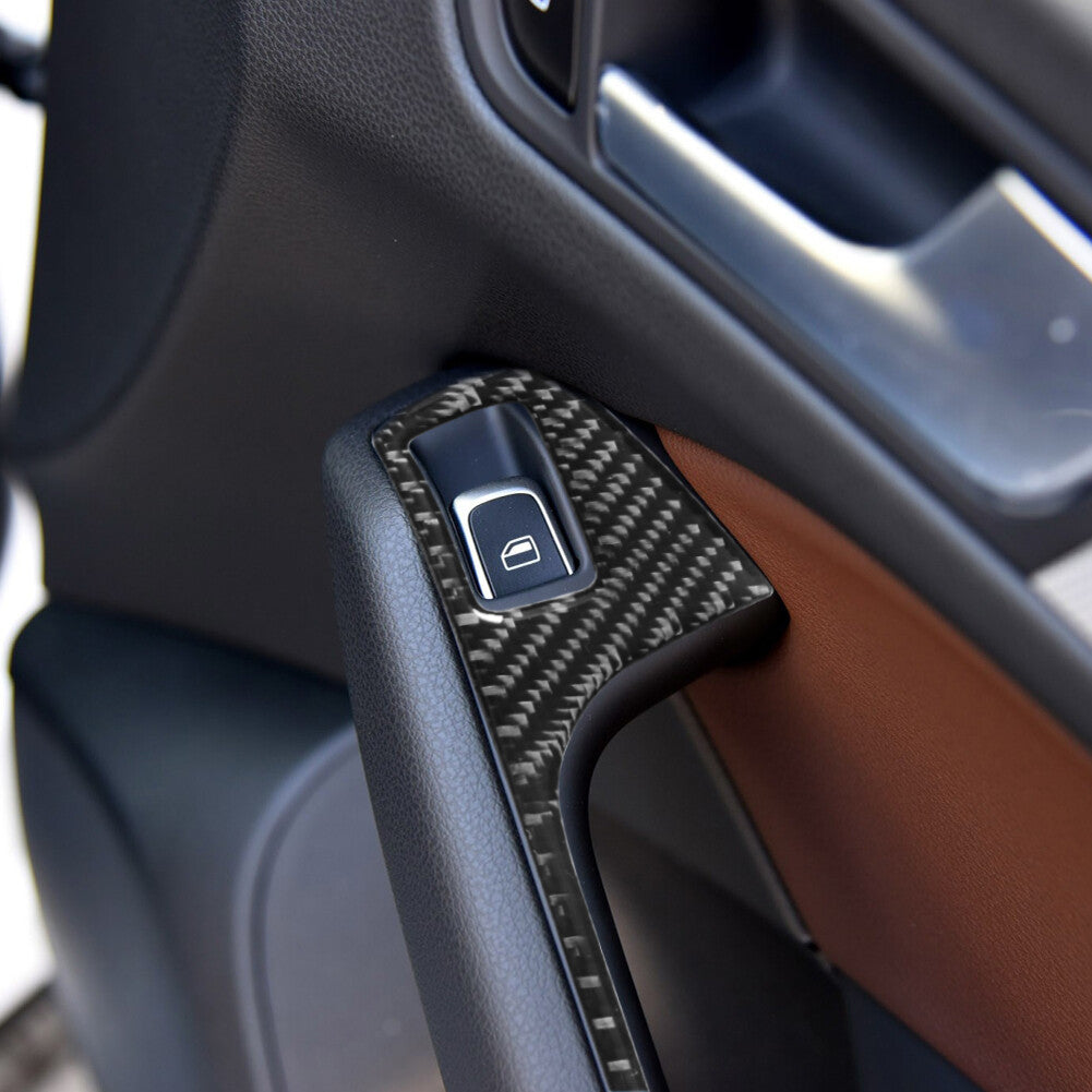 Carbon Fiber Radio With CD Player Cover Trim for Honda CRV CR-V 2015-2016 Type B v