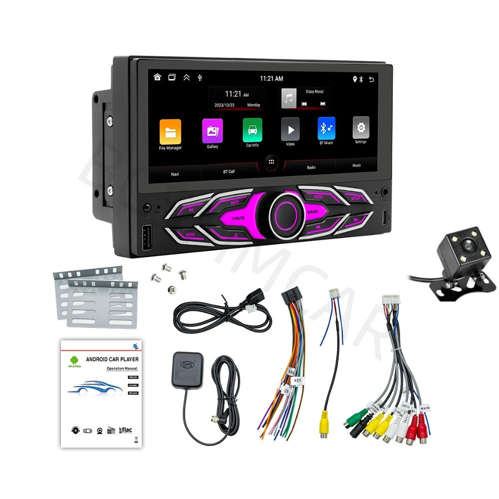 Rotatable 10.1 Android 13 Car Stereo Radio 2Din Touch-Screen GPS Wifi Head Unit n