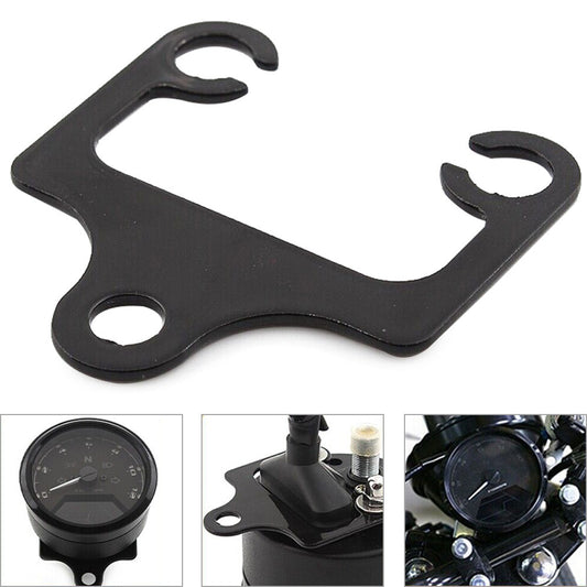 Motorcycle Tachometer Speedometer Gauge Mount Bracket Holder Black Kit Universal