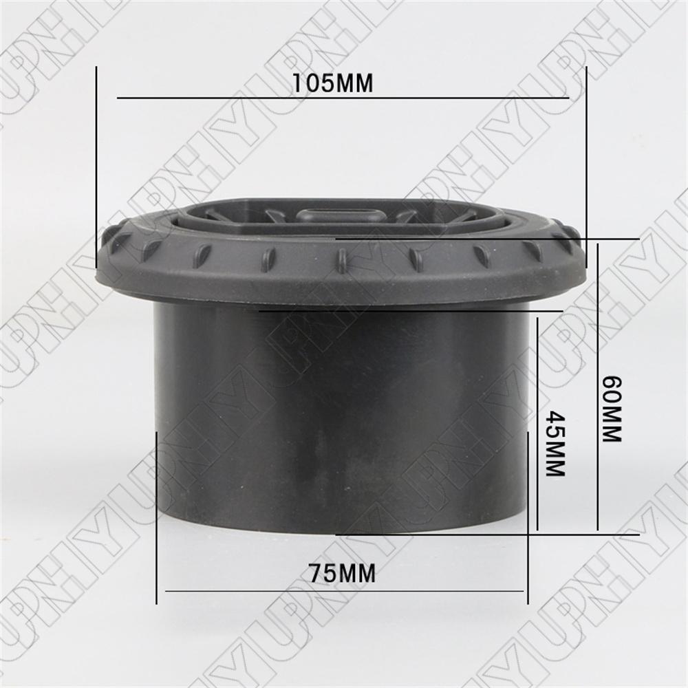 75mm Car Heater Air Vent Outlet Black For Parking Heater 2kw/5kw/8kw D2/D4/D4S Q