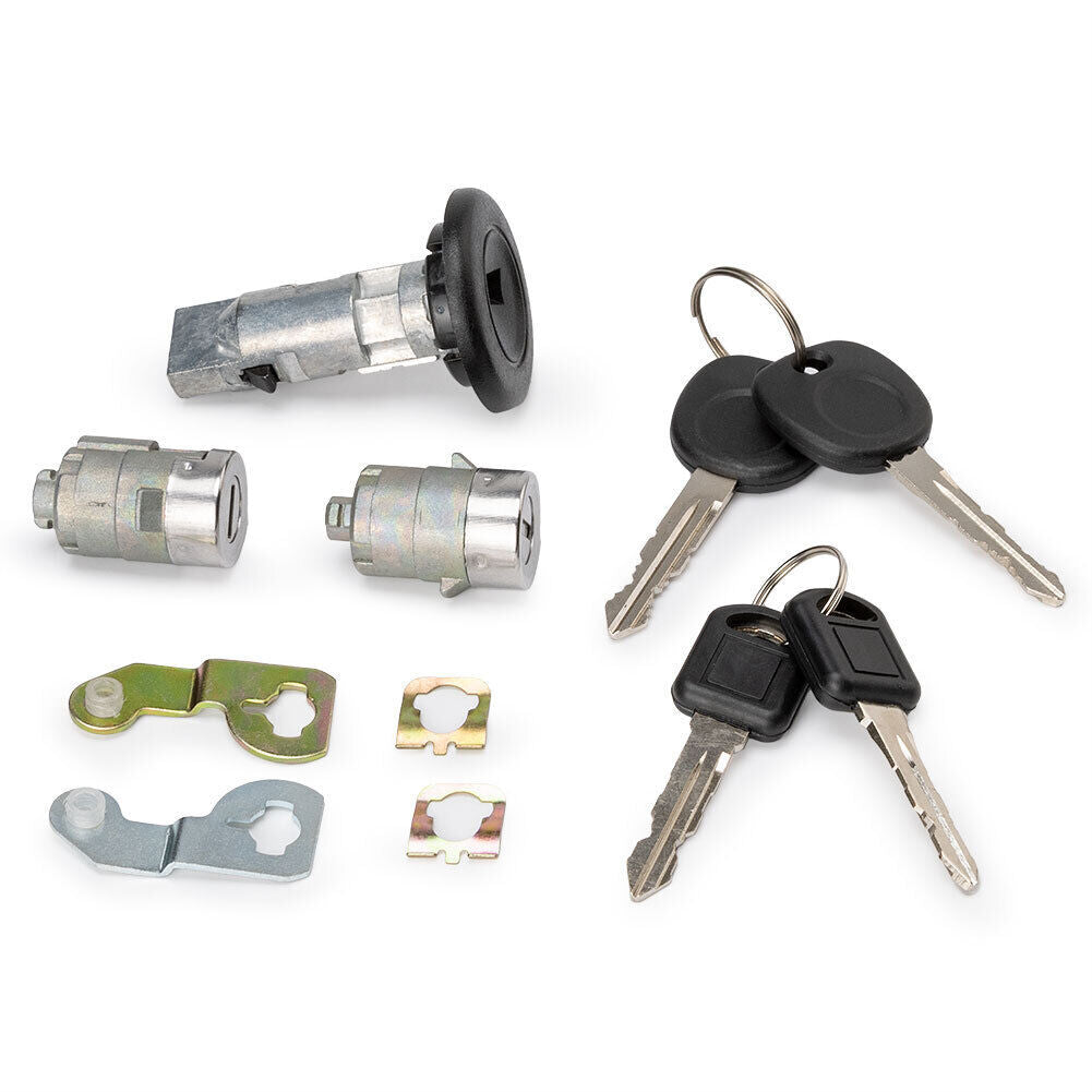 Spark key switch cylinder kit with 2 keys and door lock for models 01-07. v