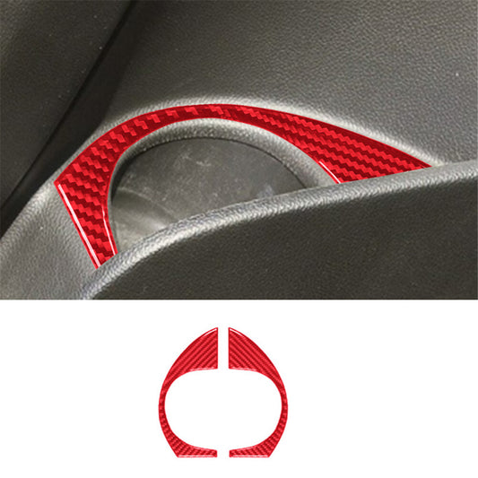 Carbon Fiber Rearview Mirror Protector Cover Trim for Land Cruiser Prado v