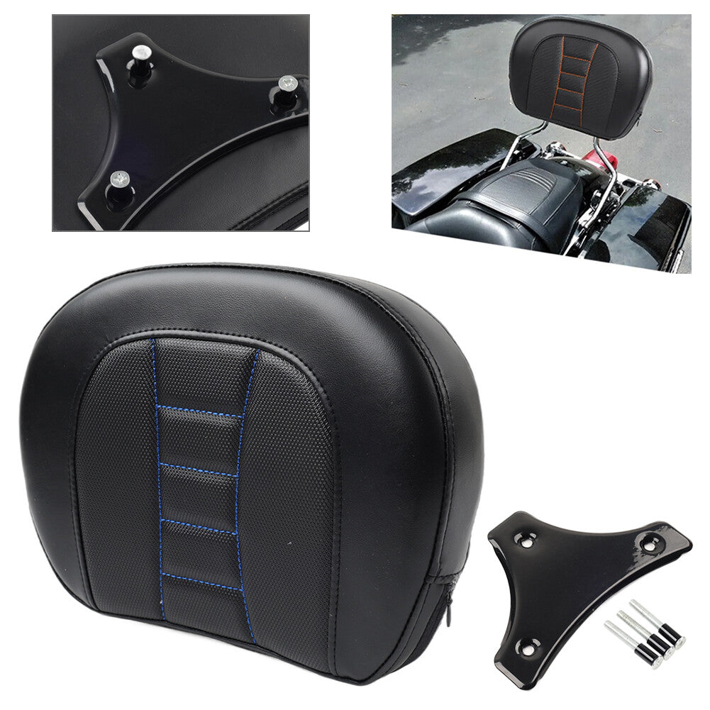 Passenger Sissy Bar Backrest Pad Bracket Fit for Harley Touring Electra Street Glide Q
