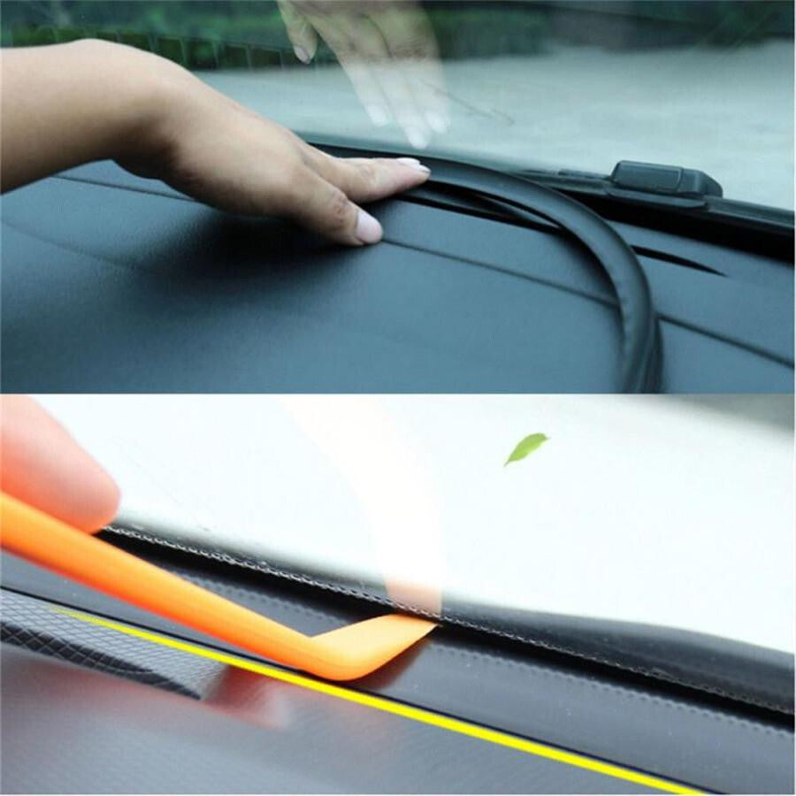 1.6M Car Dashboard Windshield Gap Sealing Strip Soundproof Rubber Accessories Q