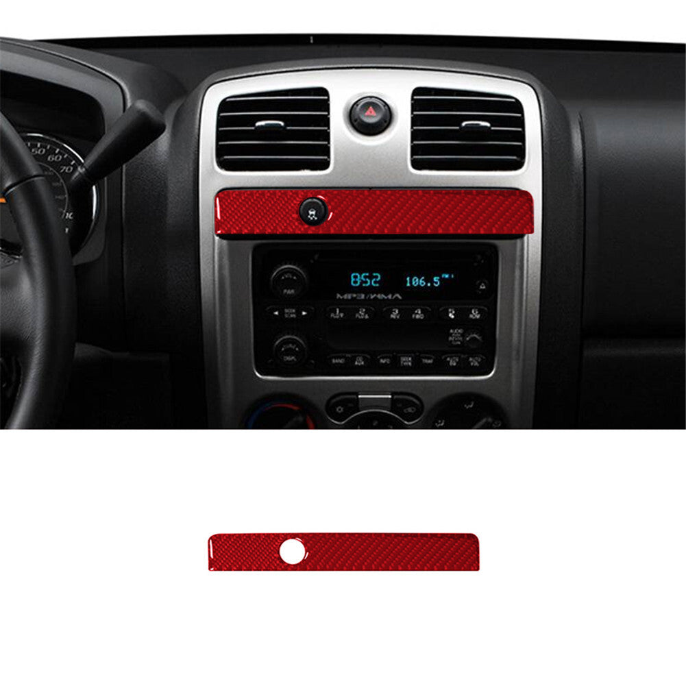 Red Carbon Fiber Cigarette Lighter Panel Trim for Subaru Outback Legacy 2015-17 v