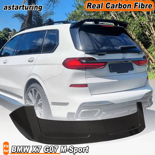 Fit for BMW X7 G07 M-Sport M50i 2019-2023 REAL CARBON Rear Roof Spoiler Wing Lip