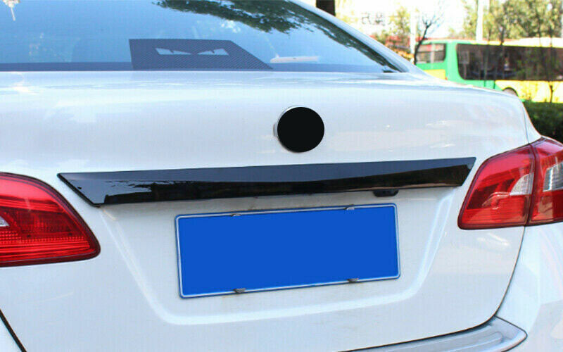 Glossy Black Rear Door Trunk Lid Molding Cover Trim for Nissan Sentra 2016-2019