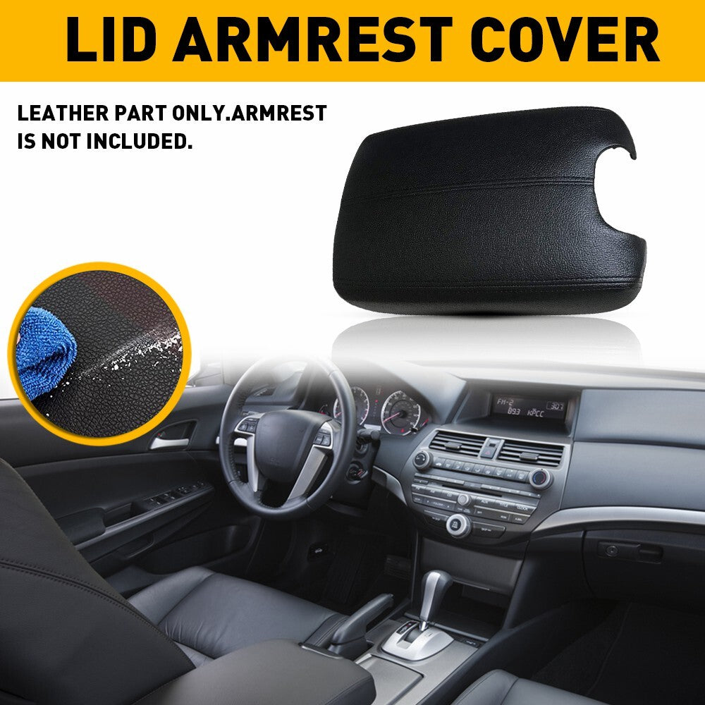 piece of black center console/backrest cushion cover suitable for 2008-2012 for Honda Accord.