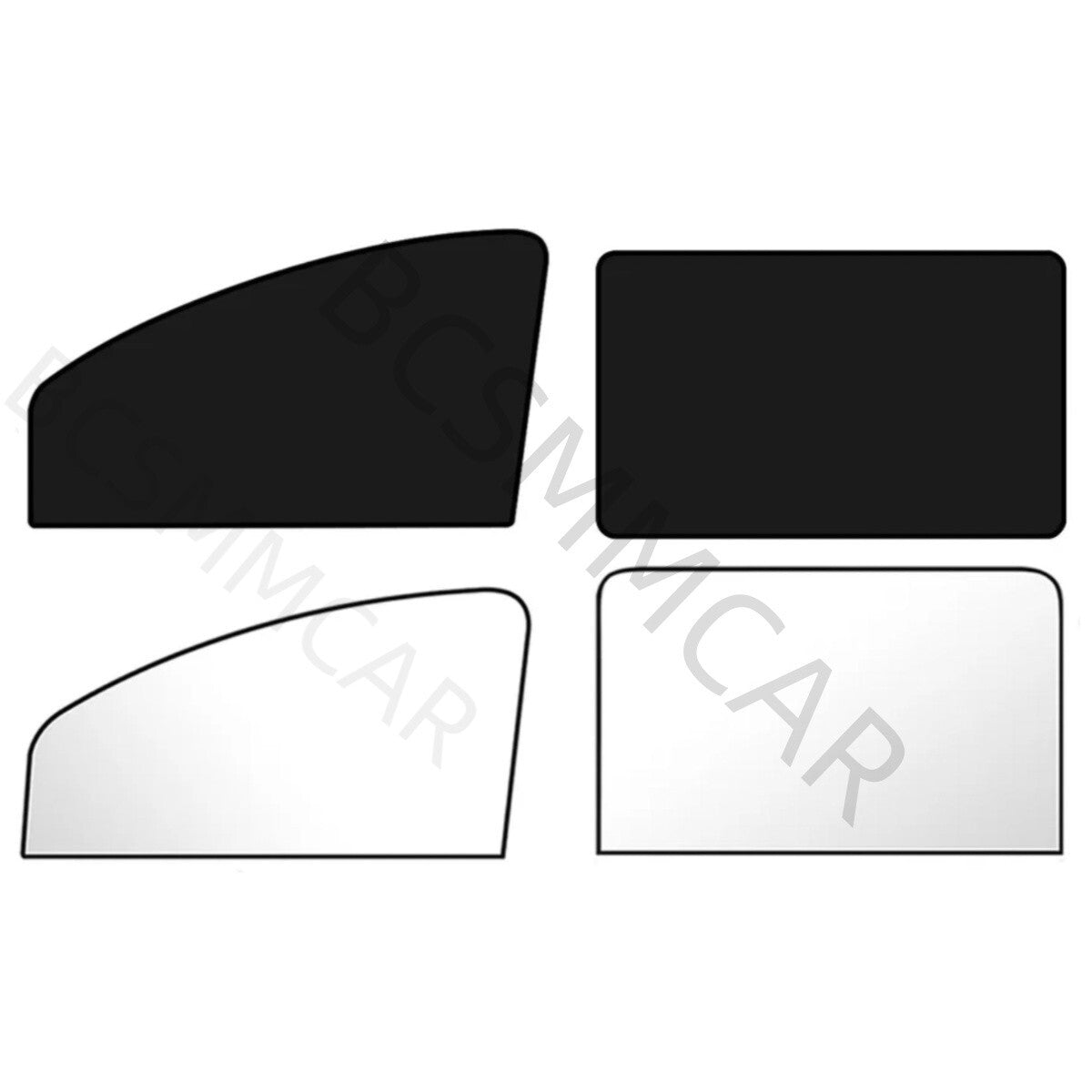 4Pcs Car Side Window Sun Shade Cover Visor Shield Protection Accessories Q