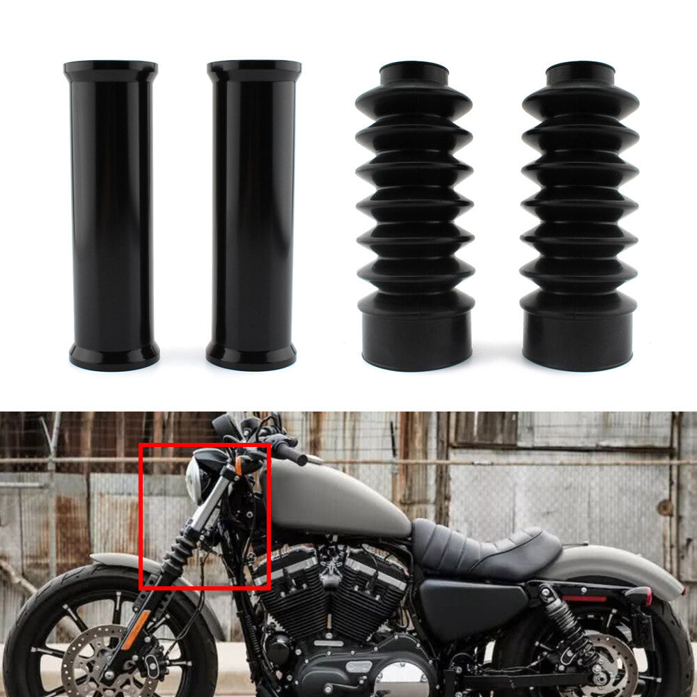 Front Fork Shock Absorber Cover Fork Pipe Cover Fit for Harley Sportster 883 1200