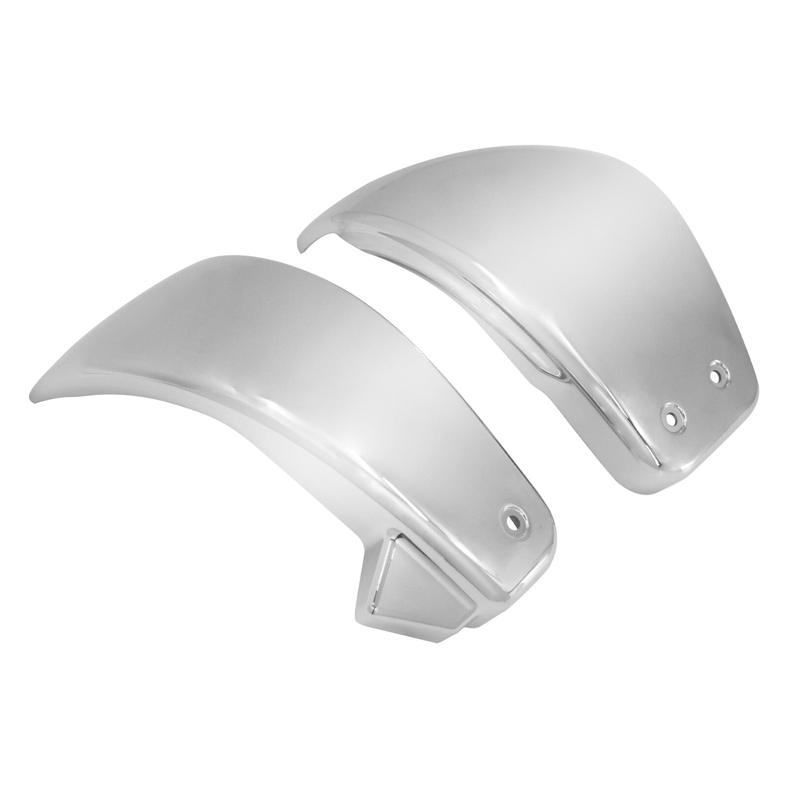 2x Chrome Battery Fairing Side Cover Fits for Harley M8 Softail Street Fat Bob
