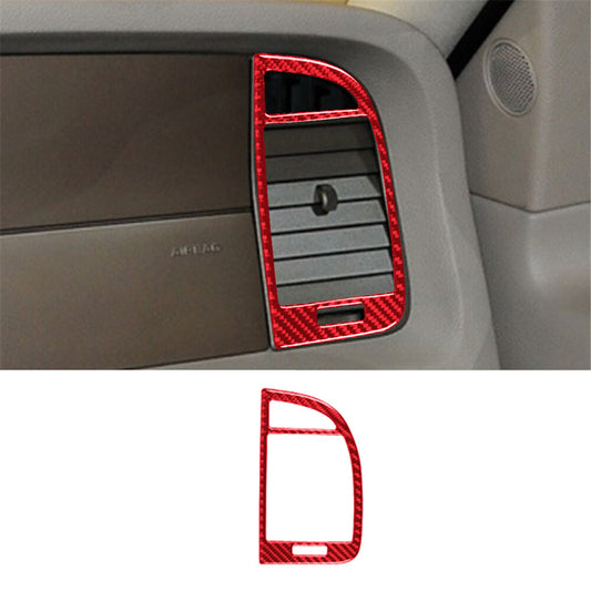 2X Red Carbon Fiber Gear Shift Side Trim Cover for CADILLAC CTS SPORT 2008-UP v