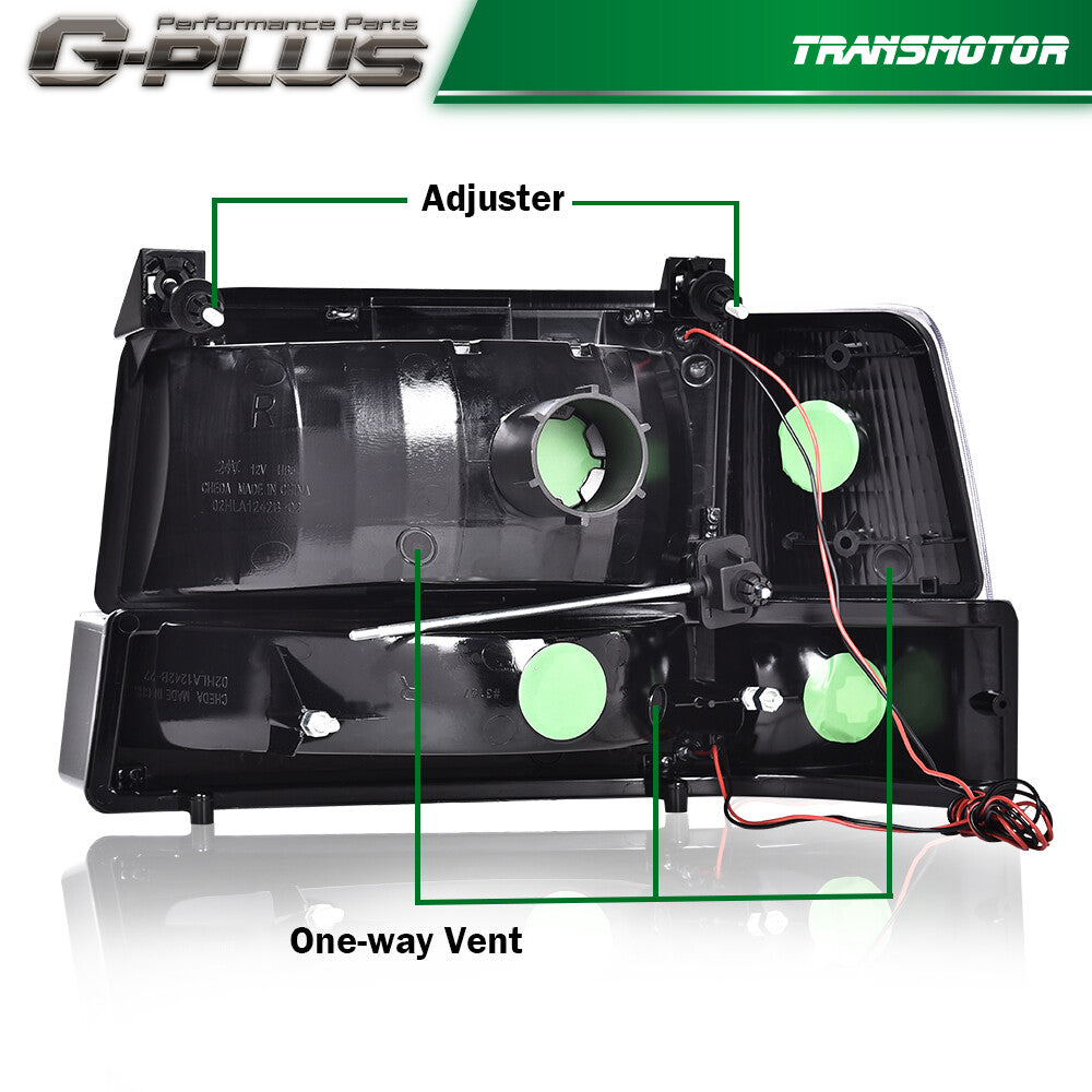 92-96 Fu version F150 F250 F350 6th generation dual LED DRL water supply pool fresh water light - v