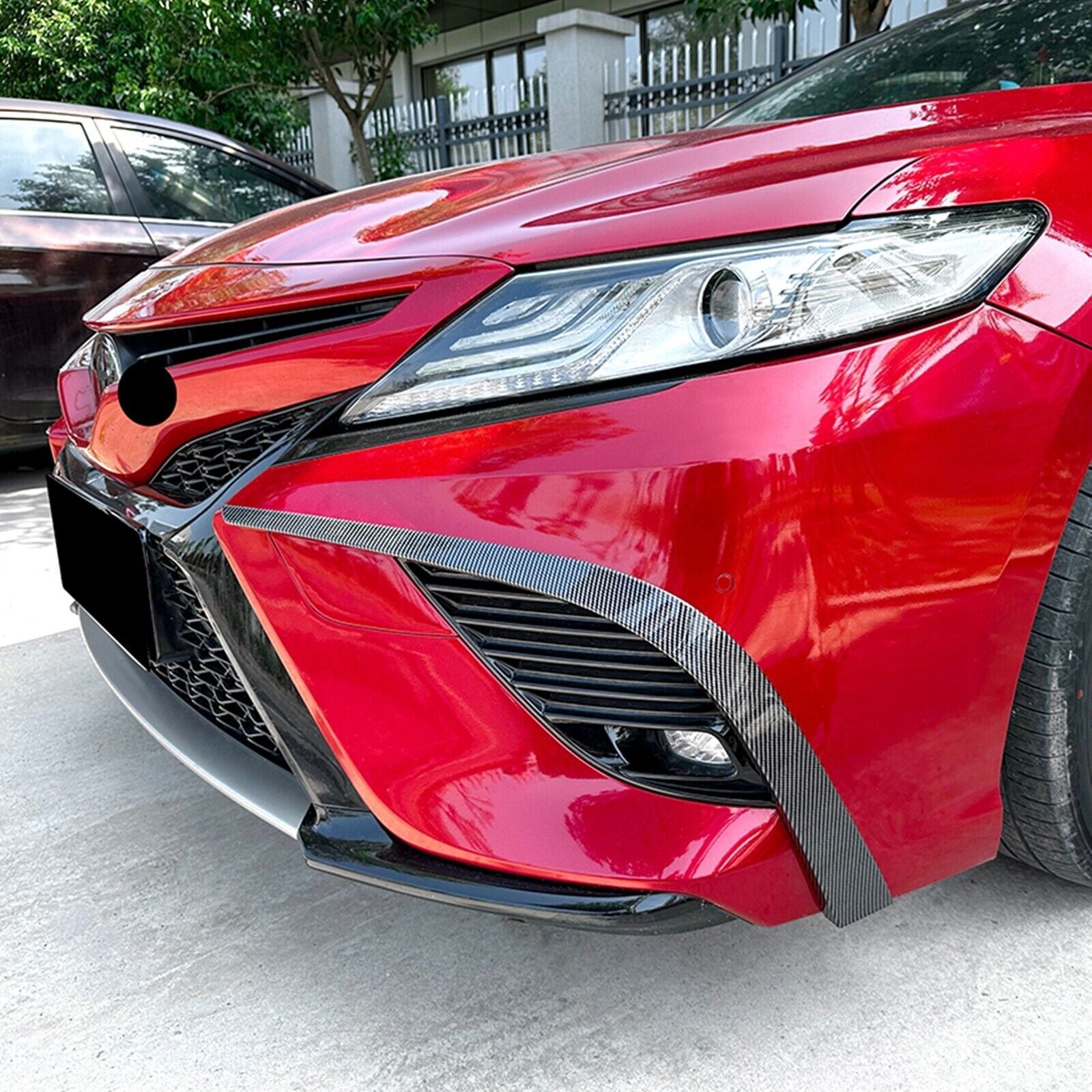 Front Side Air Vent Fog Light Spoiler Trim for Camry SE XSE 2018-2020 2x n