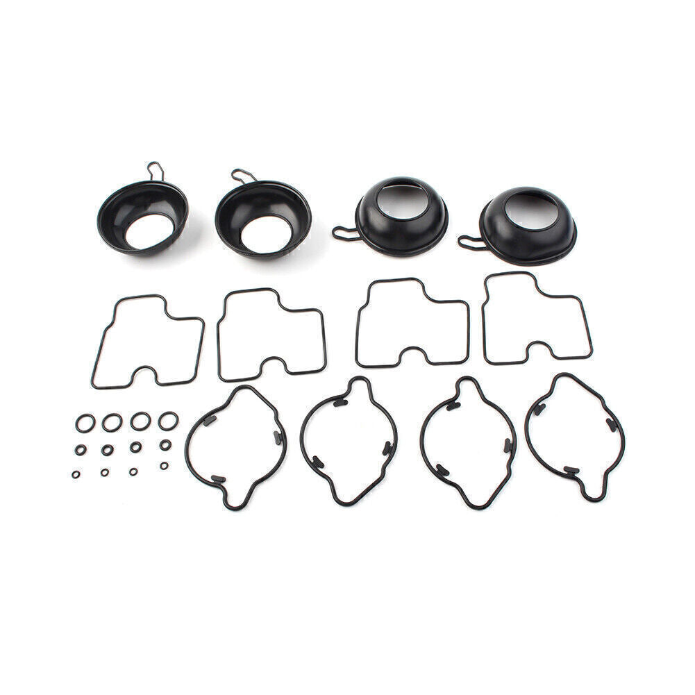 for Honda VFR750F 1994-1997 VFR 750 F Carburetor Rebuild Kit Diaphragm Rubber 4X Q