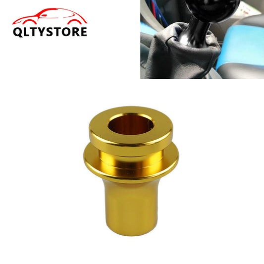 M10x1.5 Shift Knob Boot Retainer Jam Nut Adapter Gold Manual Gear Shifter Lever Q