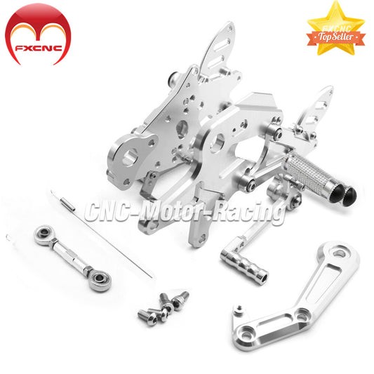 Suitable for Kawasaki 650 Z650 ER6N 2017-2024 CNC geared foot spikes and aluminum pedals.