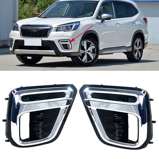 for Subaru Forester 2019 2020 2021 Front bumper Fog Light Covers Pair v