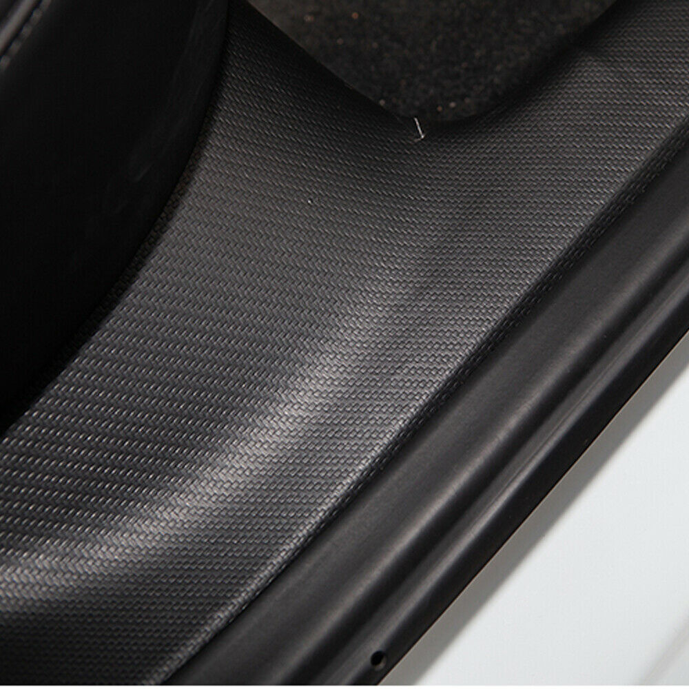 for Tesla Model 3 2017-2023 carbon PU Door Sill Guard Pedal Protector Cover Trim